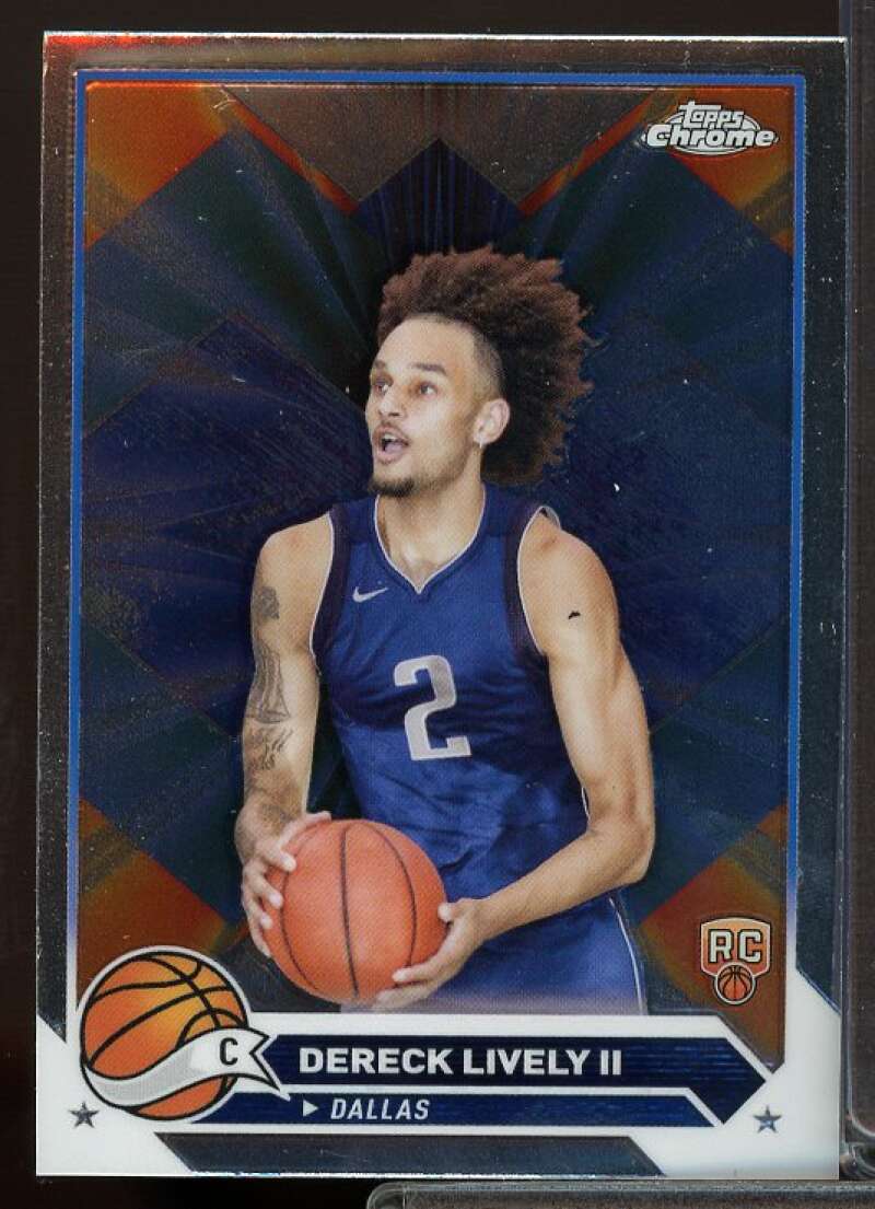 Dereck Lively II Rookie Card 2023-24 Topps Chrome #92  Image 1