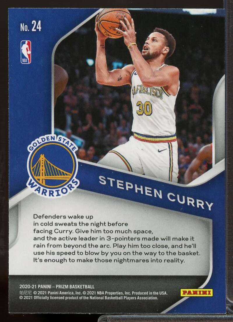 Stephen CuRookiey Card 2020-21 Panini Prizm Dominance #24  Image 2