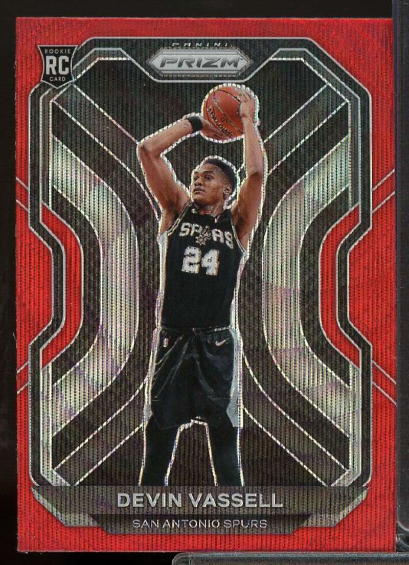 Devin Vassell Rookie Card 2020-21 Panini Prizm Prizms Ruby Wave #252  Image 1