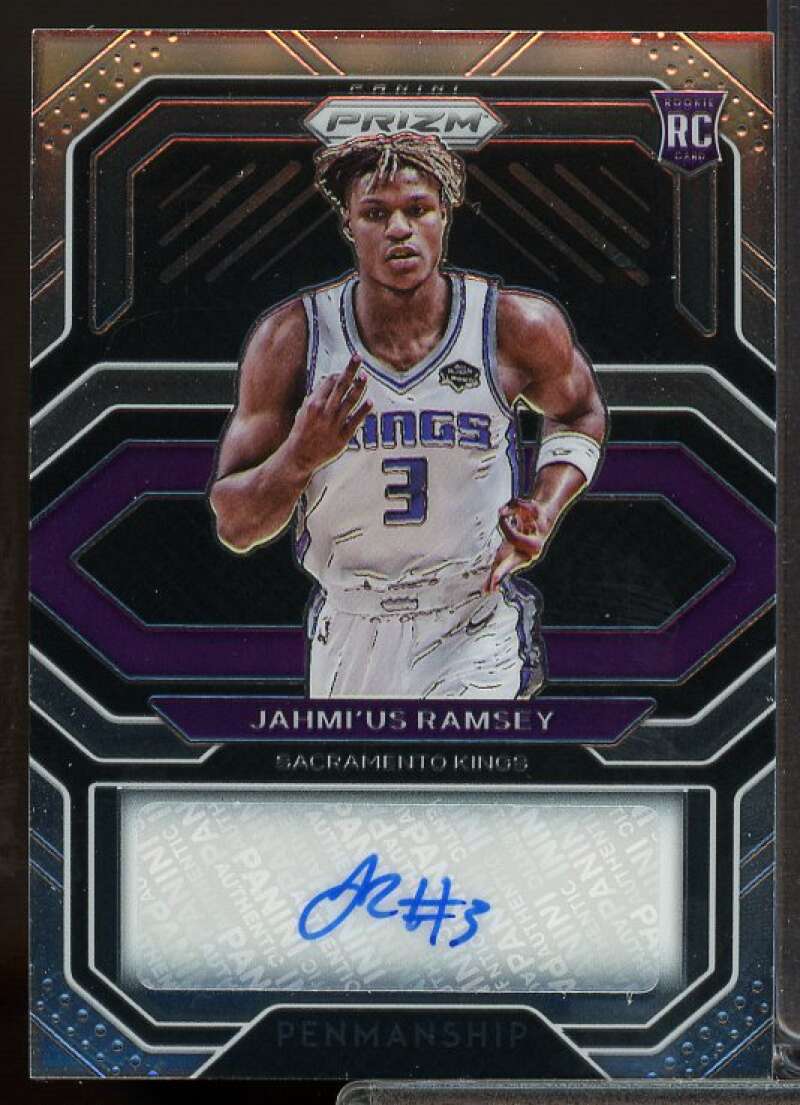 Jahmi'us Ramsey Card 2020-21 Panini Prizm Rookie Penmanship #9  Image 1