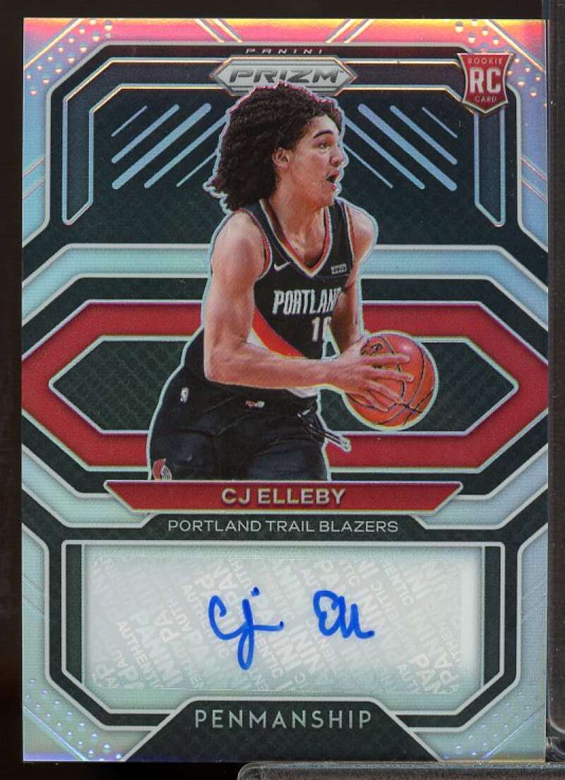 CJ Elleby Rookie Card 2020-21 Panini Prizm Rookie Penmanship Prizms Silver #30  Image 1