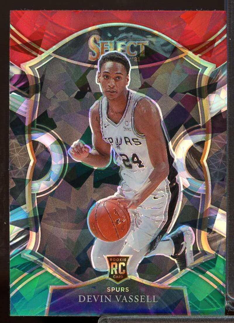 Devin Vassell Rookie Card 2020-21 Select Prizms Green White Purple #71  Image 1