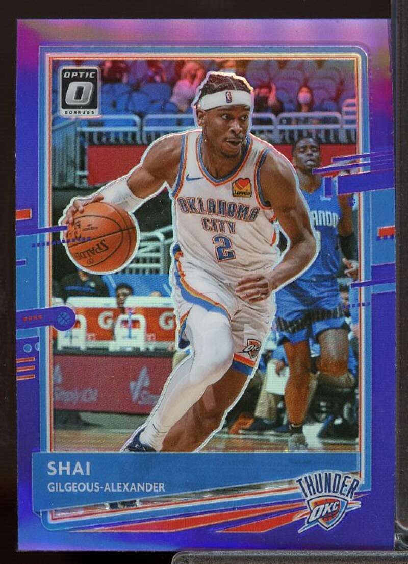 Shai Gilgeous-Alexander Card 2020-21 Donruss Optic Purple #143  Image 1