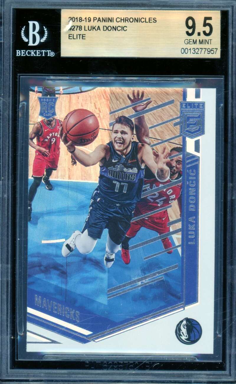 Luka Doncic Rookie Card 2018-19 Panini Chronicles #278 BGS 9.5 Image 1