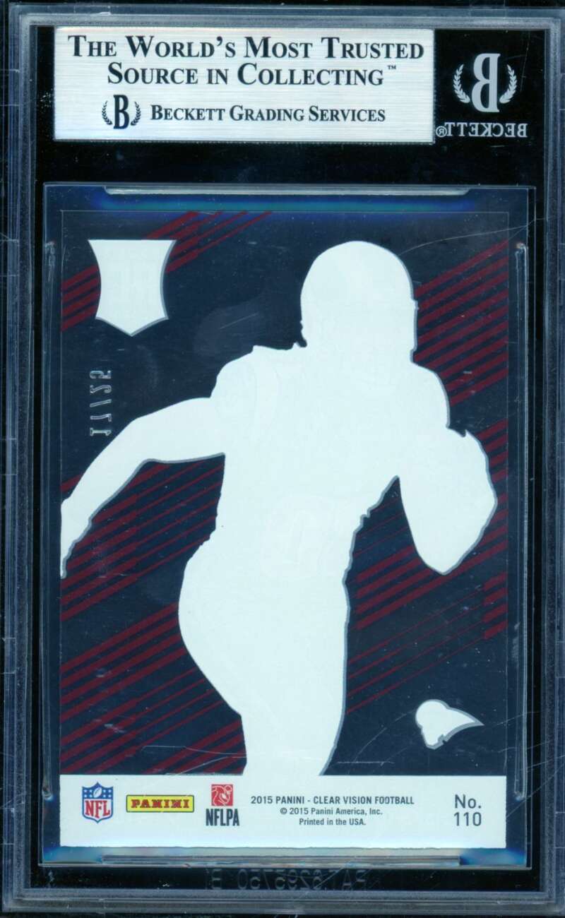 Todd Gurley Rookie Card 2015 Panini Clear Vision Red (17/25) #110A BGS 9 Image 2