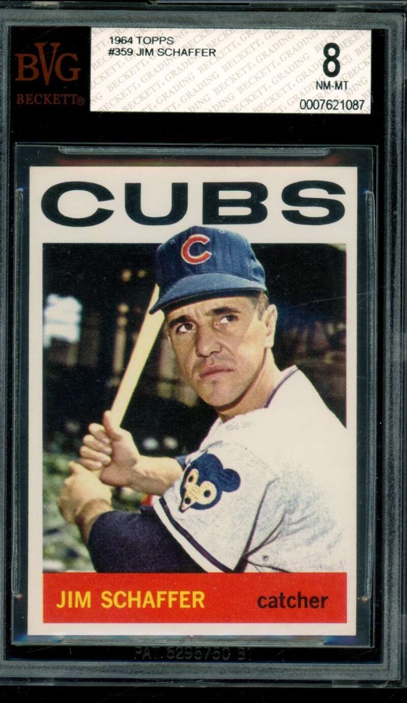 Jim Schaffer Card 1964 Topps #599 BGS BVG 8 Image 1