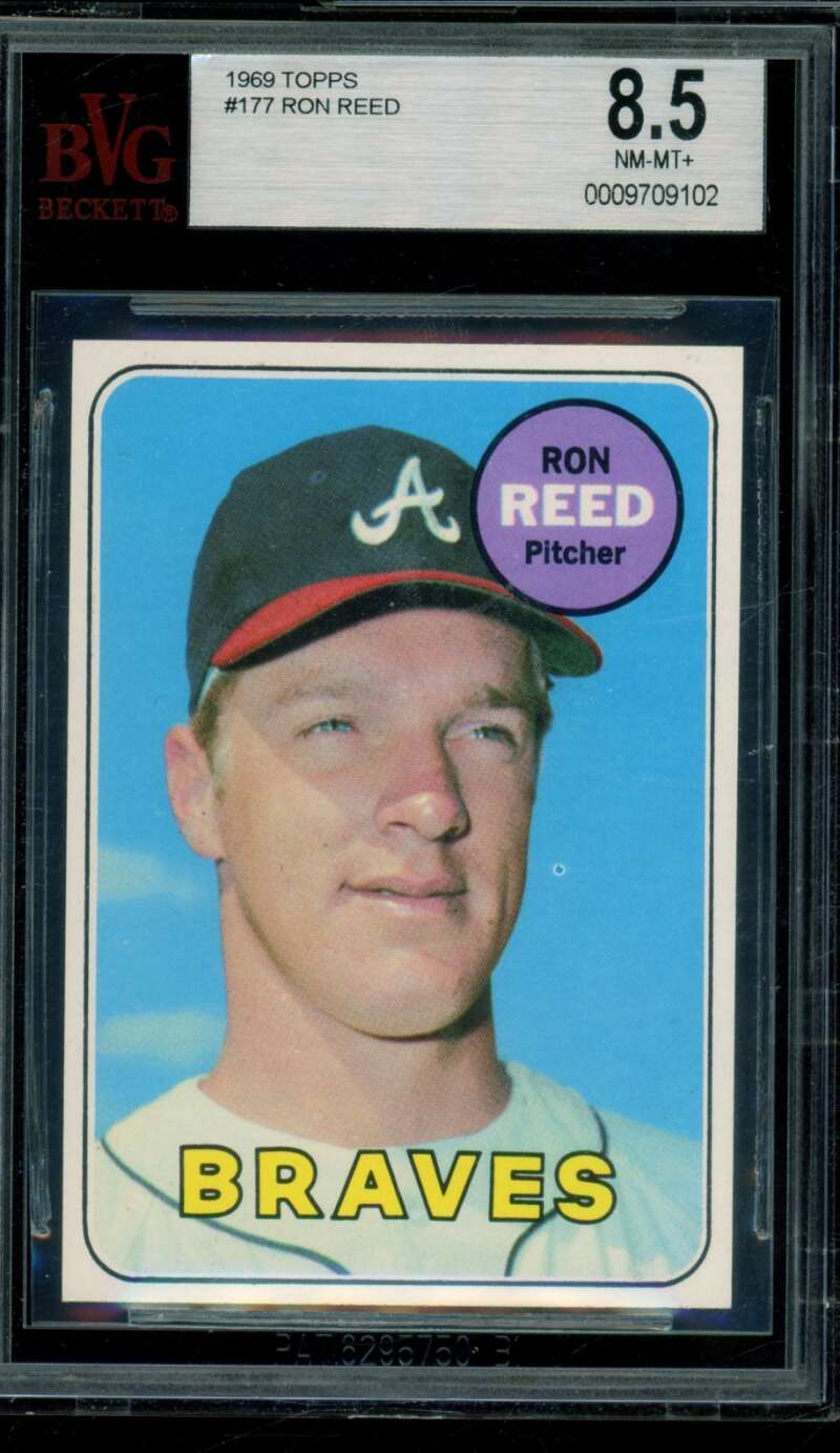 Ron Reed Card 1969 Topps #177 BGS BVG 8.5 Image 1
