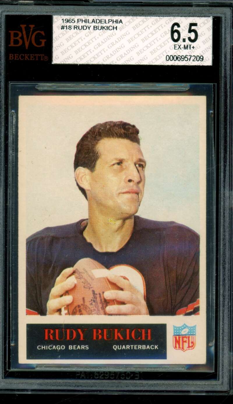 Rudy Bukich Card 1965 Philadelphia #18 BGS BVG 6.5 Image 1