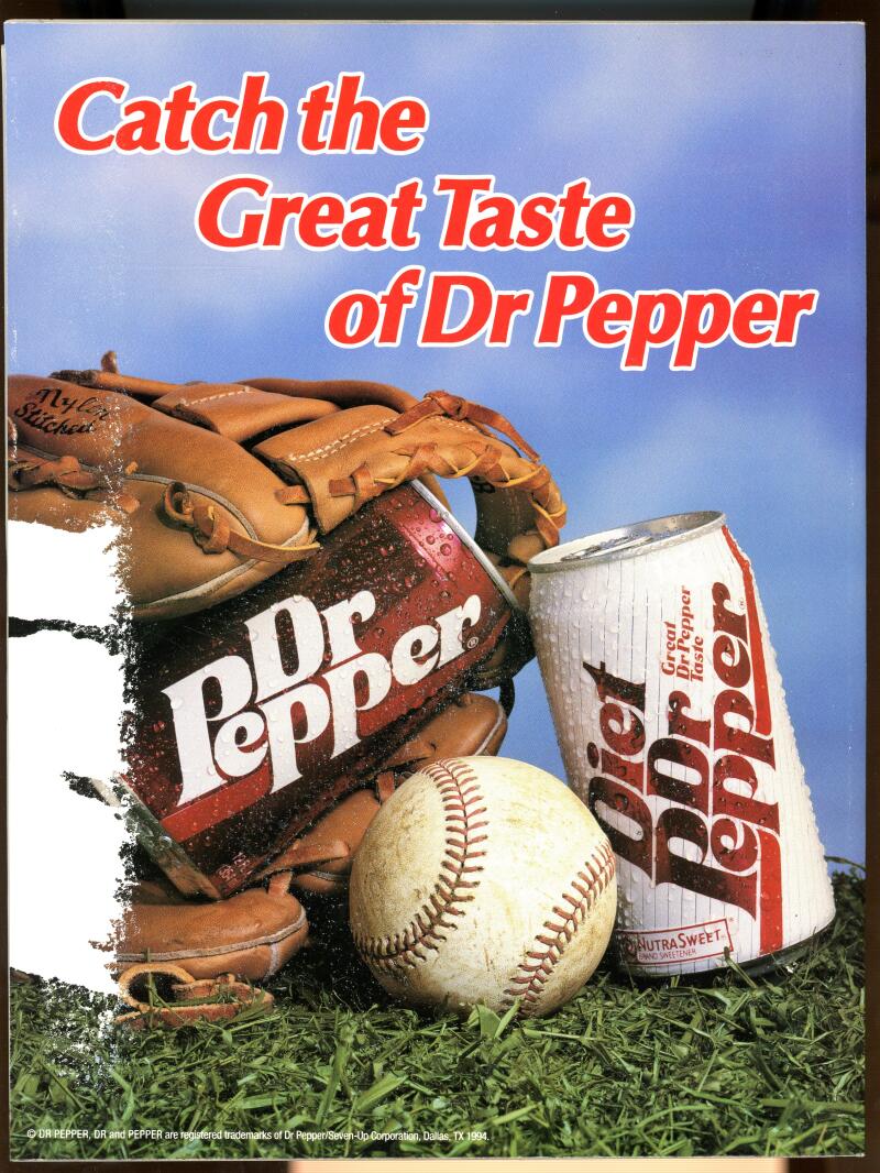Texas Rangers The First Night Game April 13 1994 Program Arlington TX Image 2