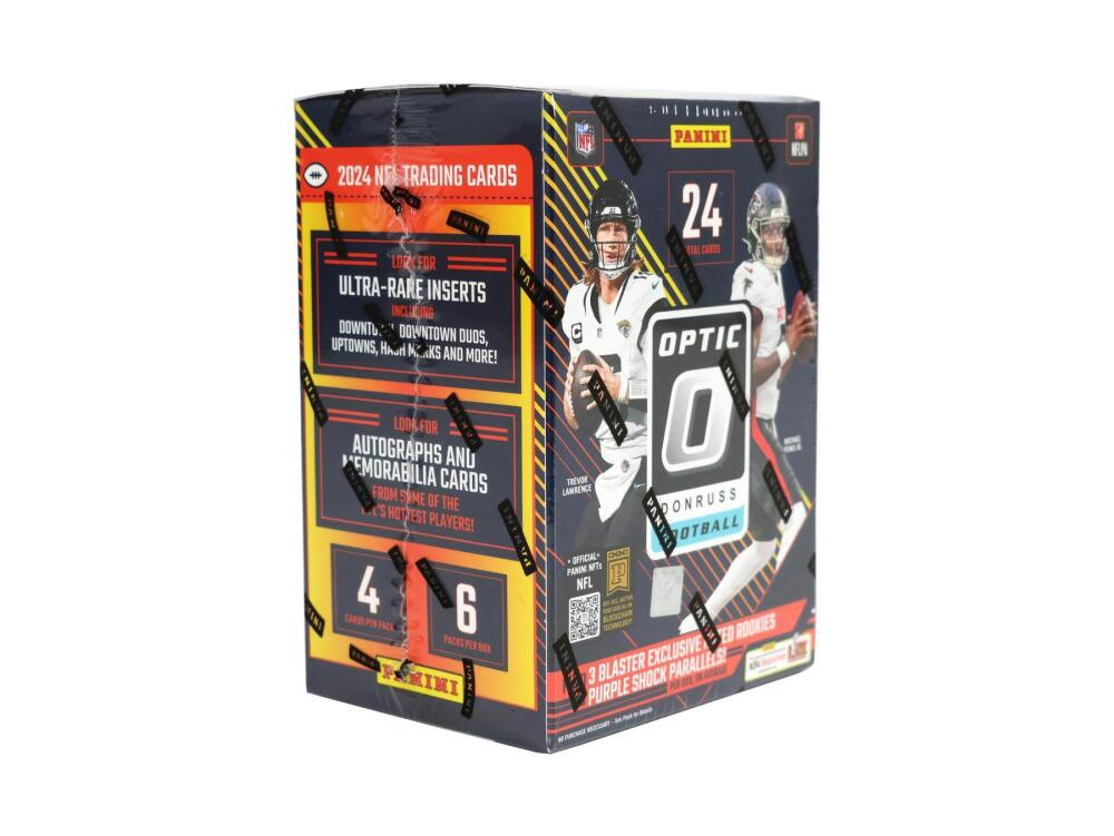 2024 Panini Donruss Optic Football 6-Pack Blaster Box (Purple Shock) Image 1