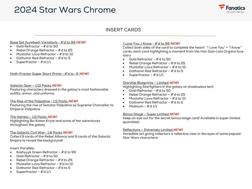 2024 Star Wars Chrome 8-Pack Blaster Box Image 4