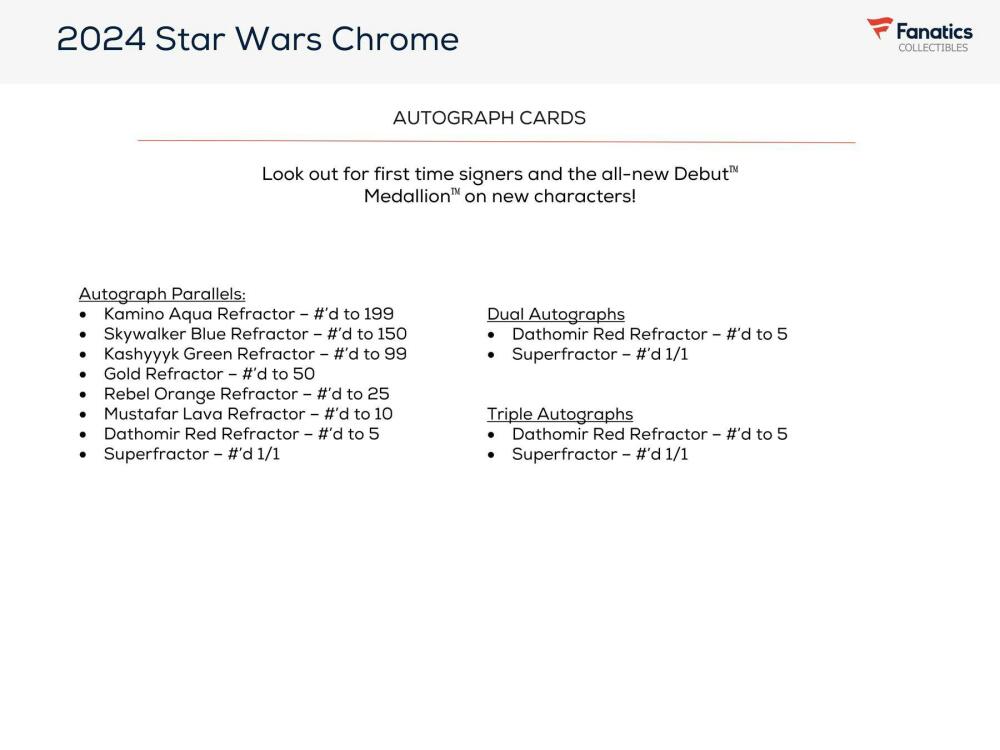 2024 Star Wars Chrome 8-Pack Blaster Box Image 5