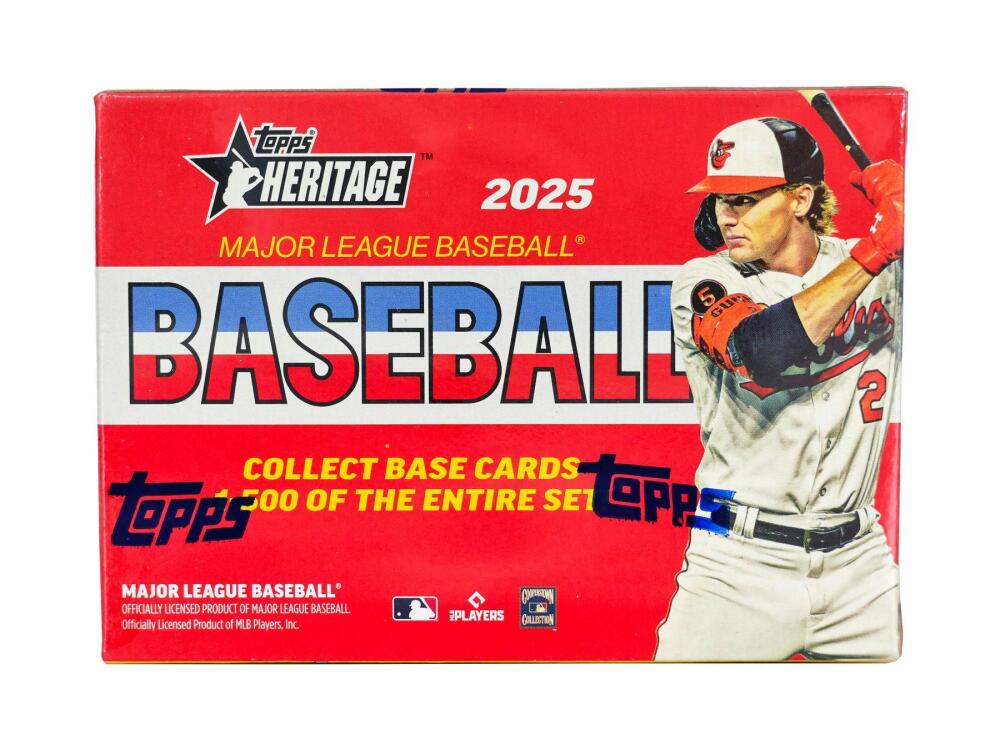 2025 Topps Heritage Baseball 8-Pack Blaster Box Image 1
