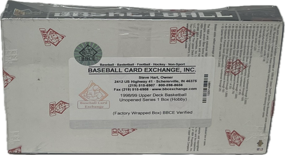 1998-99 Upper Deck Series 1 Basketball Hobby Box BBCE Image 3