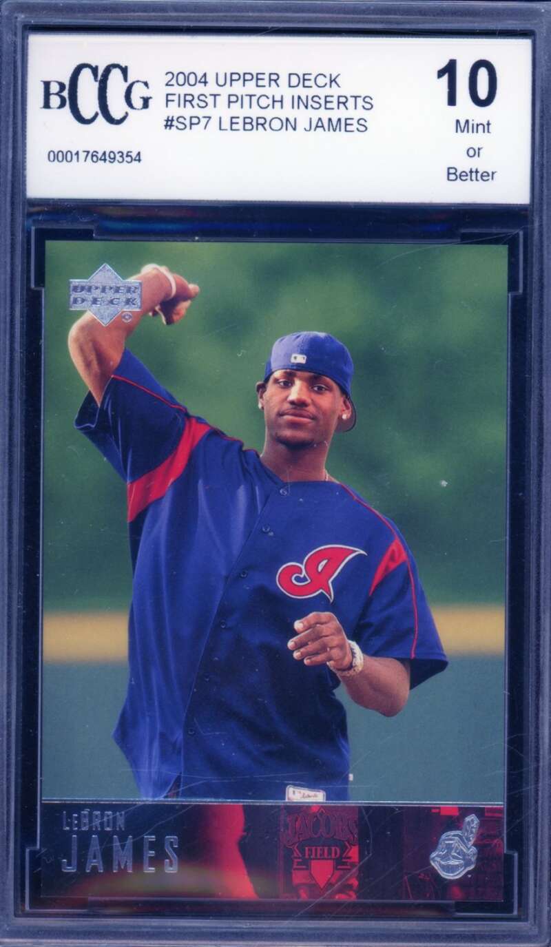 2004 Upper Deck #SP7 LeBron James Card BGS BCCG 10 Mint+ Image 1