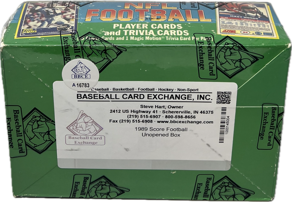 1989 Score Football Box  Barry Sanders Troy Aikman Rookie Year  BBCE Image 3