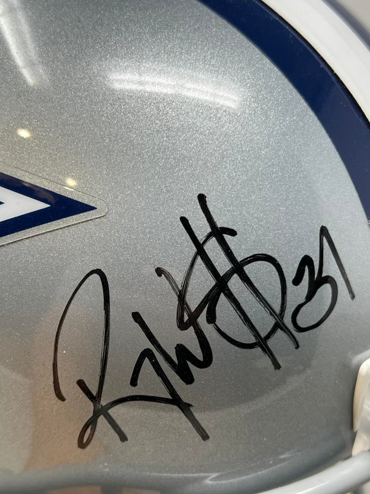 Roy Williams Autograph Cowboys Replica Full Size Football Helmet JSA Authentic Image 4