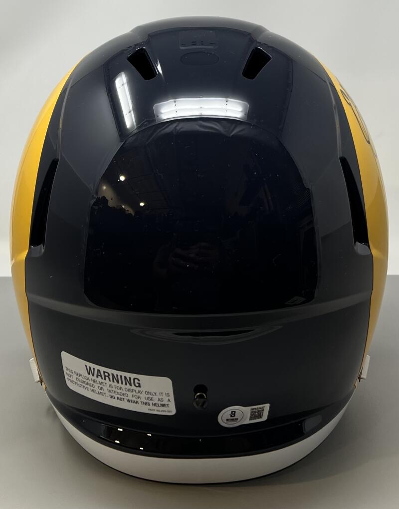 Eric Dickerson Autograph Rams Replica Full Size Football Helmet BAS Authentic Image 3