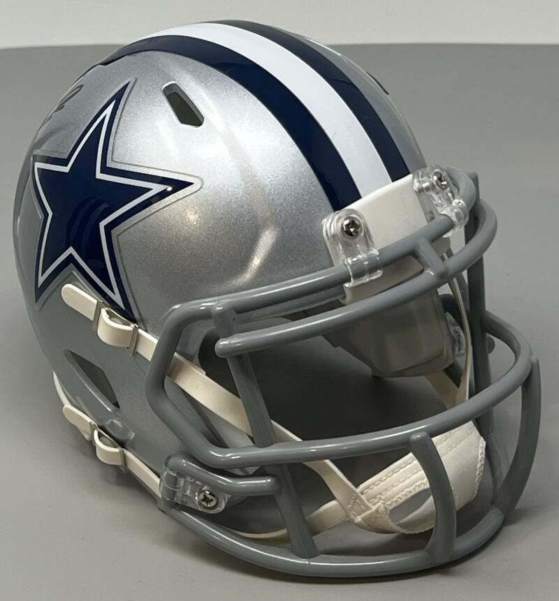 CeeDee Lamb Autograph Signed Cowboys Mini Football Helmet Fnatics Authentic Image 3