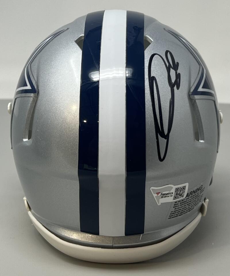 CeeDee Lamb Autograph Signed Cowboys Mini Football Helmet Fnatics Authentic Image 4