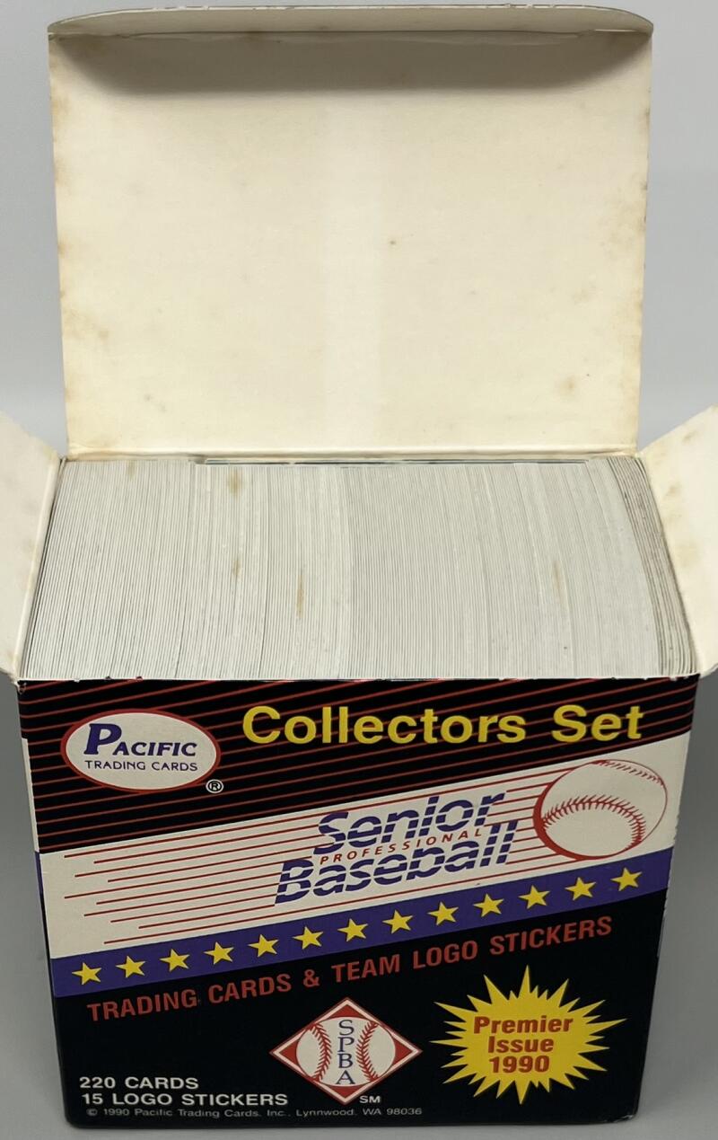 1990 Pacific Senior Professional League Baseball Collectors Set Box Image 4