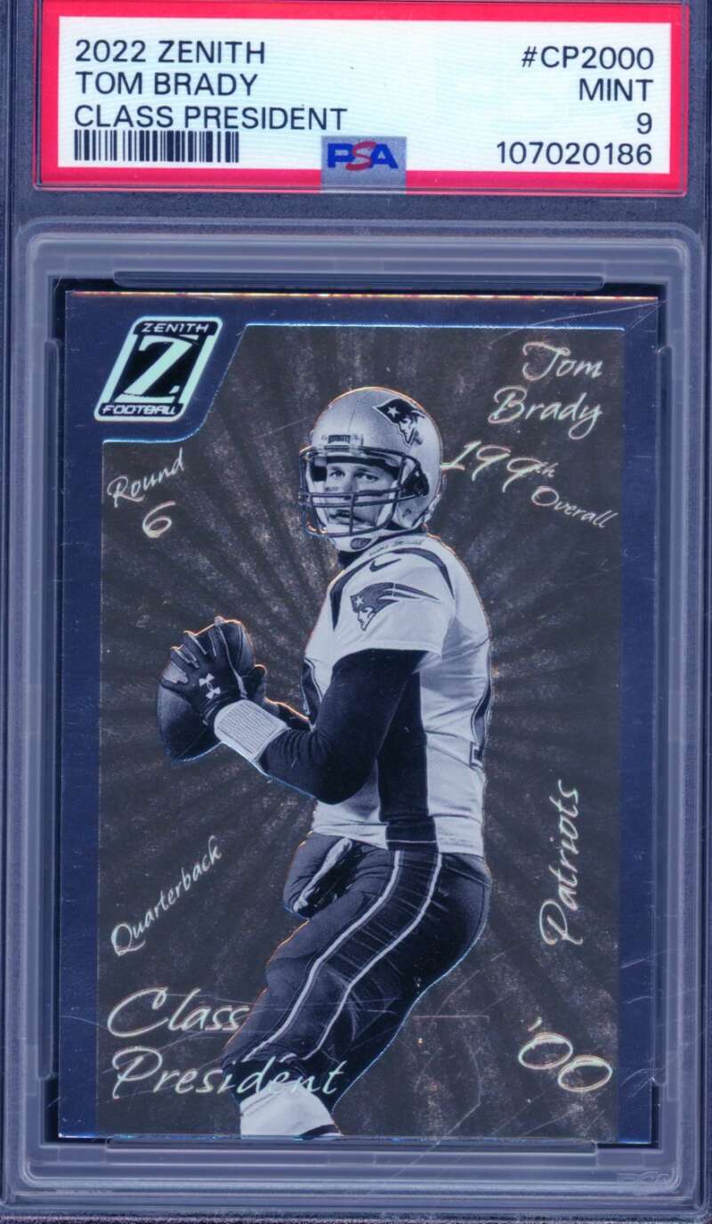 Tom Brady Card 2022 Zenith Class President #CP2000 PSA 9 Image 1