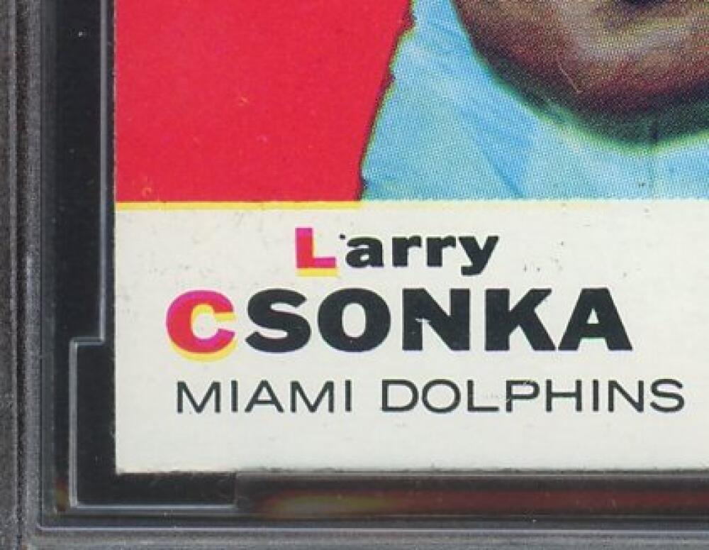 1969 Topps #120 Larry Csonka Rookie Card BGS BCCG 9 Near Mint+ Image 5