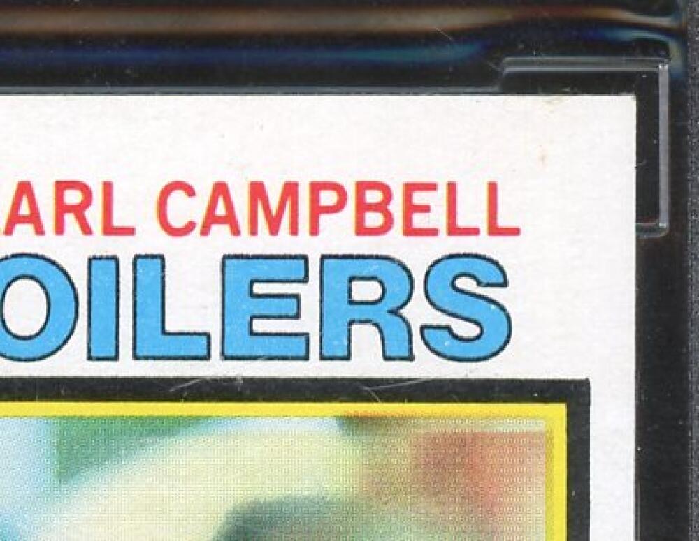 1979 Topps #390 Earl Campbell Rookie Card BGS BCCG 9 Near Mint+ Image 4