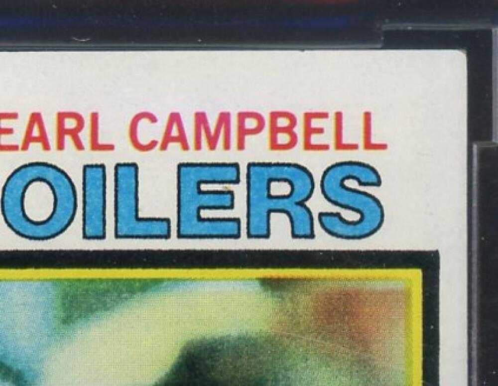 1979 Topps #390 Earl Campbell Rookie Card BGS BCCG 9 Near Mint+ Image 4