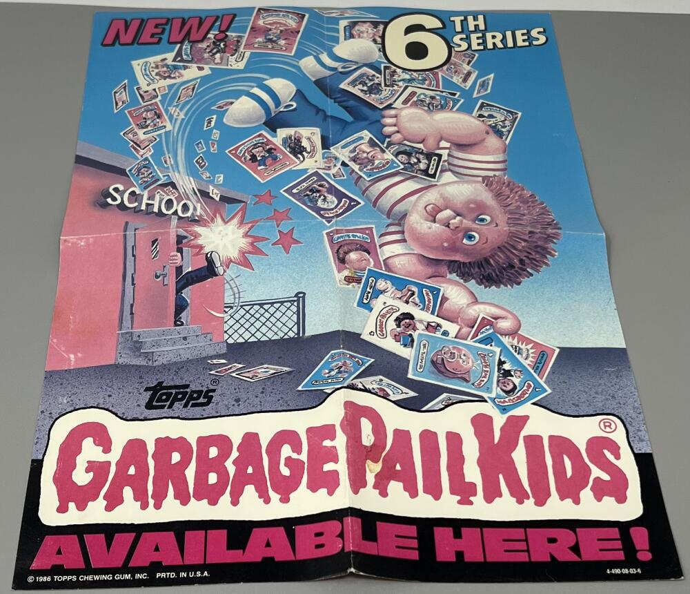 1986 Topps Garbage Pail Kids 6th Series Folded Poster  Image 4
