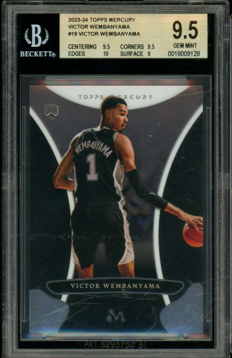 Victor Wembanyama Rookie Card 2023-24 Topps Mercury (pop 1) #19 BGS 9.5 Image 1