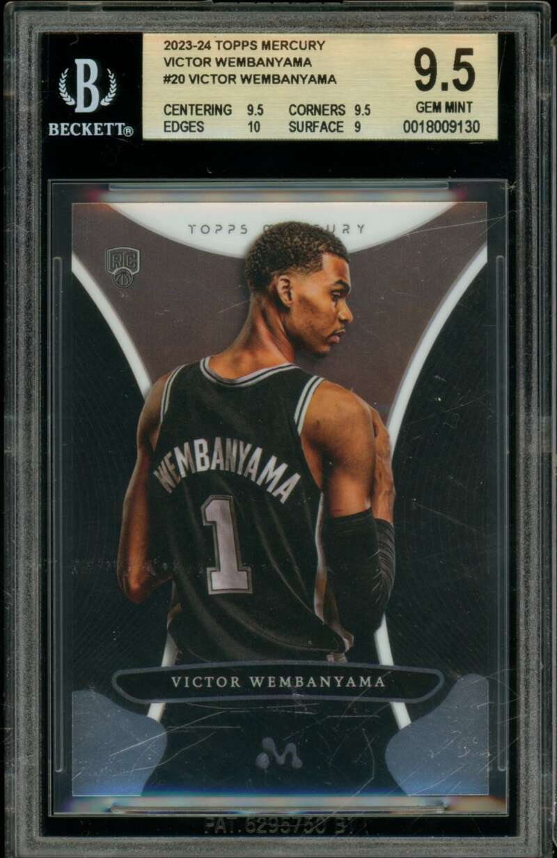 Victor Wembanyama Rookie Card 2023-24 Topps Mercury (pop 1) #20 BGS 9.5 Image 1