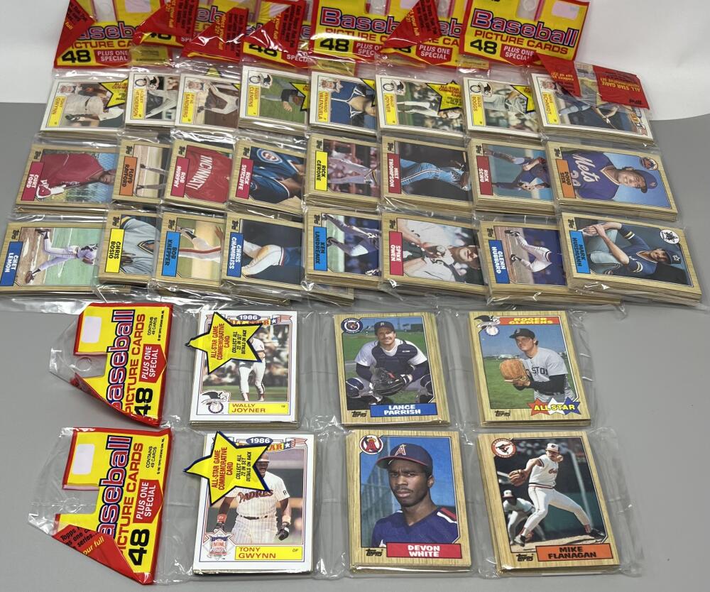 (10) 1987 Topps Rack Pack Baseball Lot  Image 1