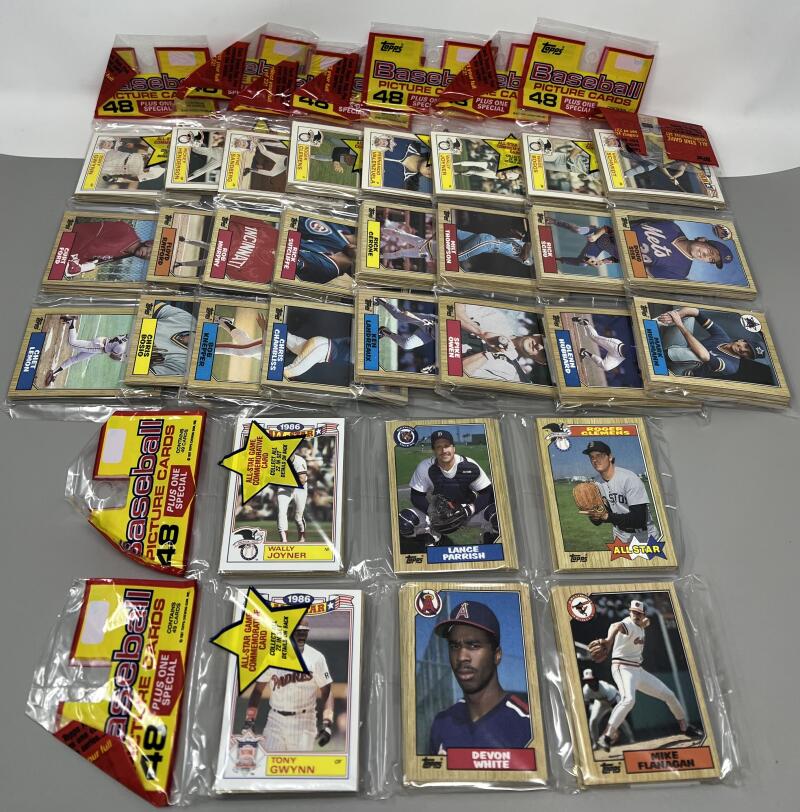 (10) 1987 Topps Rack Pack Baseball Lot  Image 2