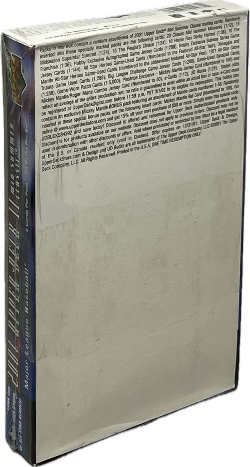 2001 Upper Deck Series 2 Mid-Summer Classic Baseball Hobby Box Image 3