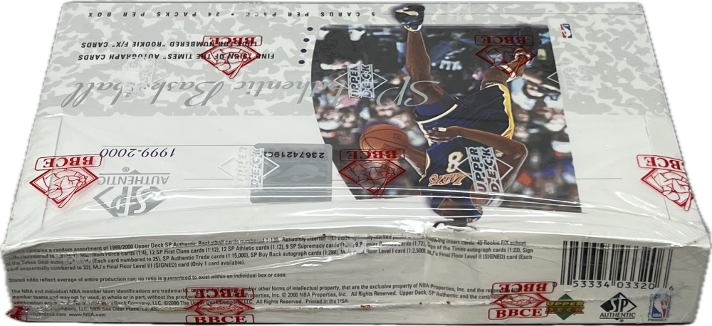 1999-00 Upper Deck Sp Authentic Basketball Box BBCE Image 2