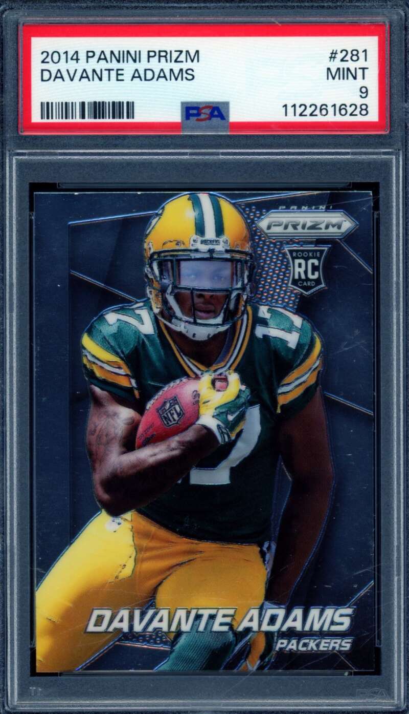 Davante Adams Rookie Card 2014 Panini Prizm #281 PSA 9 Image 1