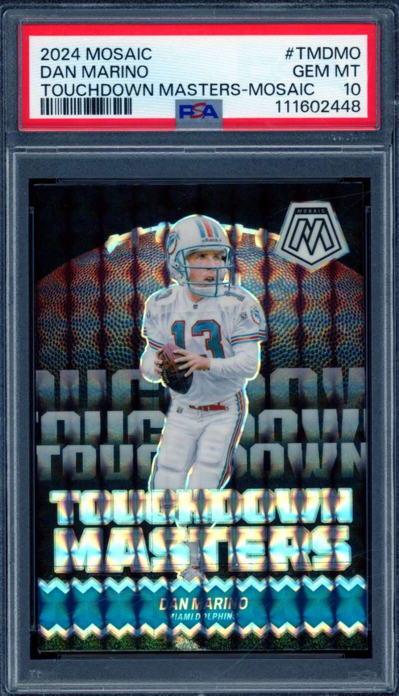 Dan Marino Card Mosaic Touchdown Masters Mosaic (pop 3) #Tmdmo PSA 10 Image 1