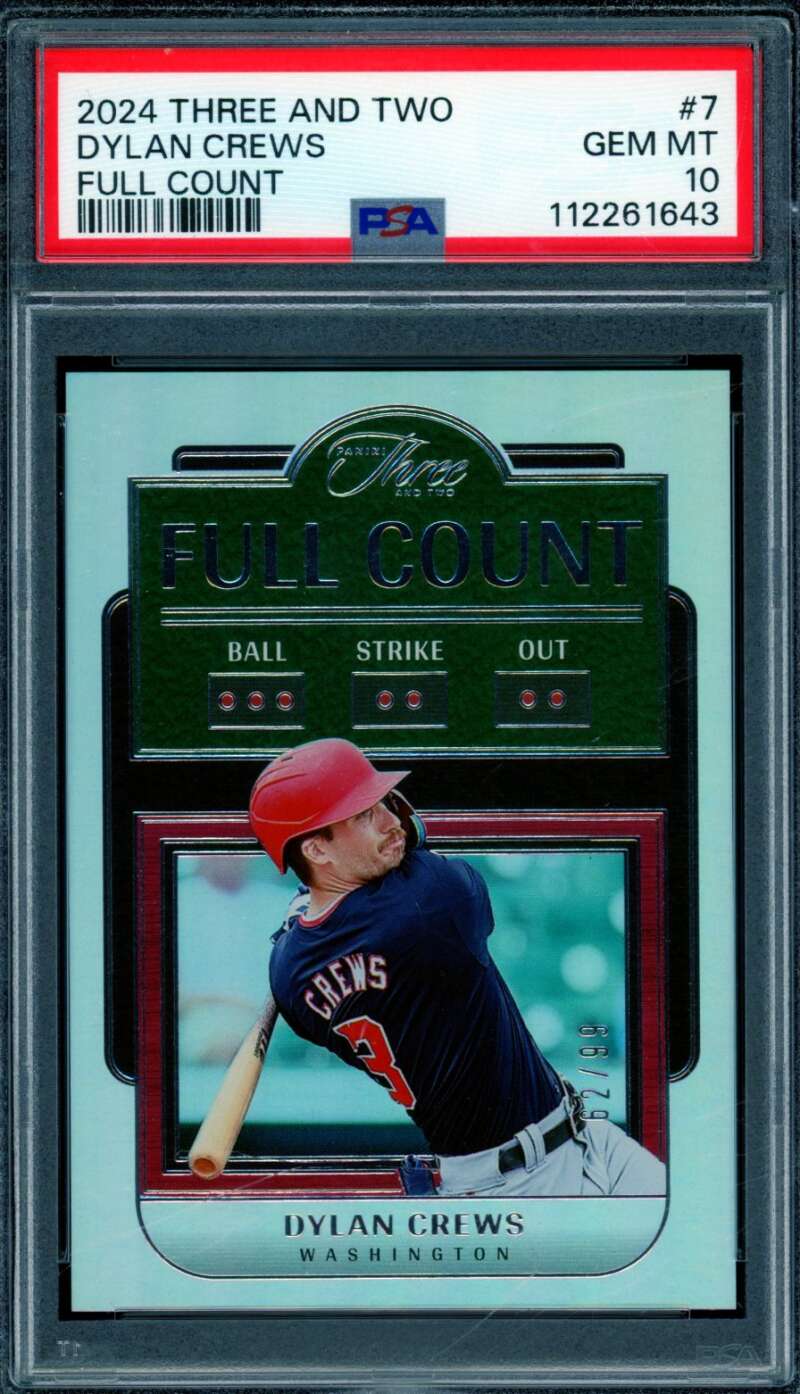 Dylan Crews Rookie Card 2024 Three And Two Full Account #7 PSA 10 Image 1