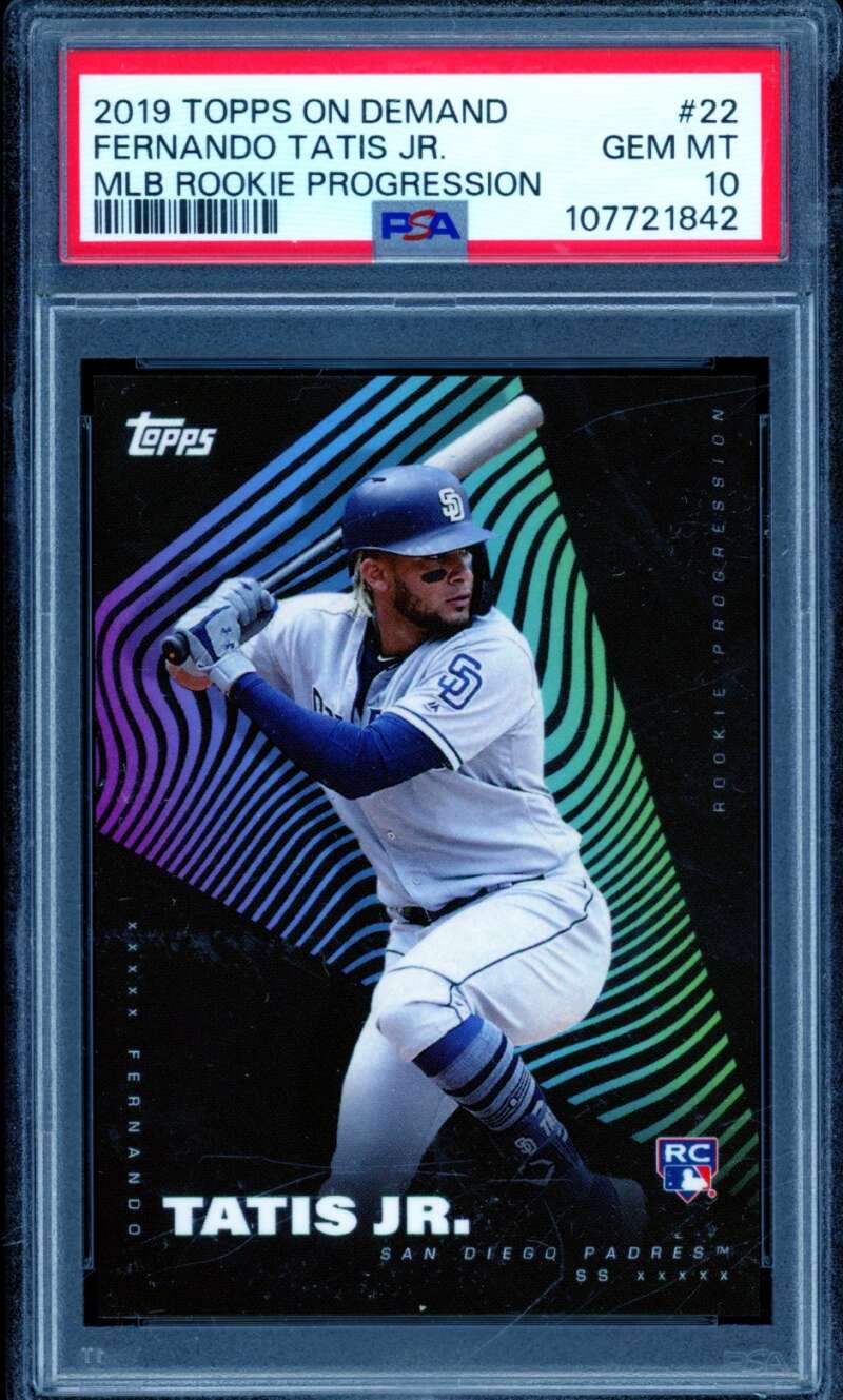 Fernando Tatis Jr. Rookie Card 2019 Topps On Demand #22 PSA 10 Image 1