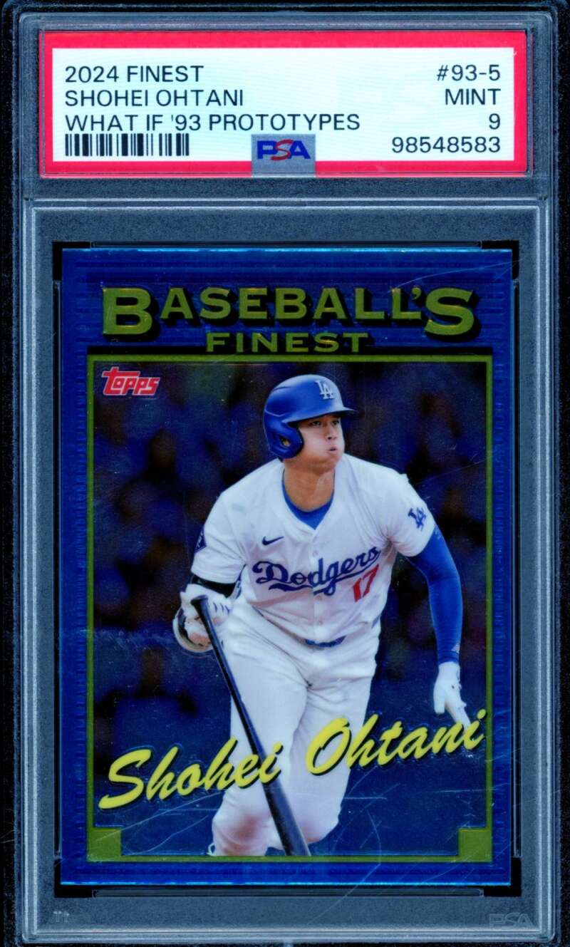 Shohei Ohtani Card 2024 Finest What If '93 Prototypes #93-5 PSA 9 Image 1