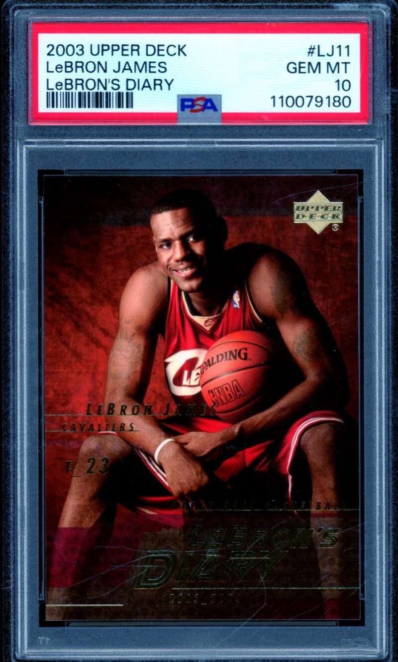 LeBron James Rookie Card 2003-04 Upper Deck #LJ11 PSA 10 Image 1