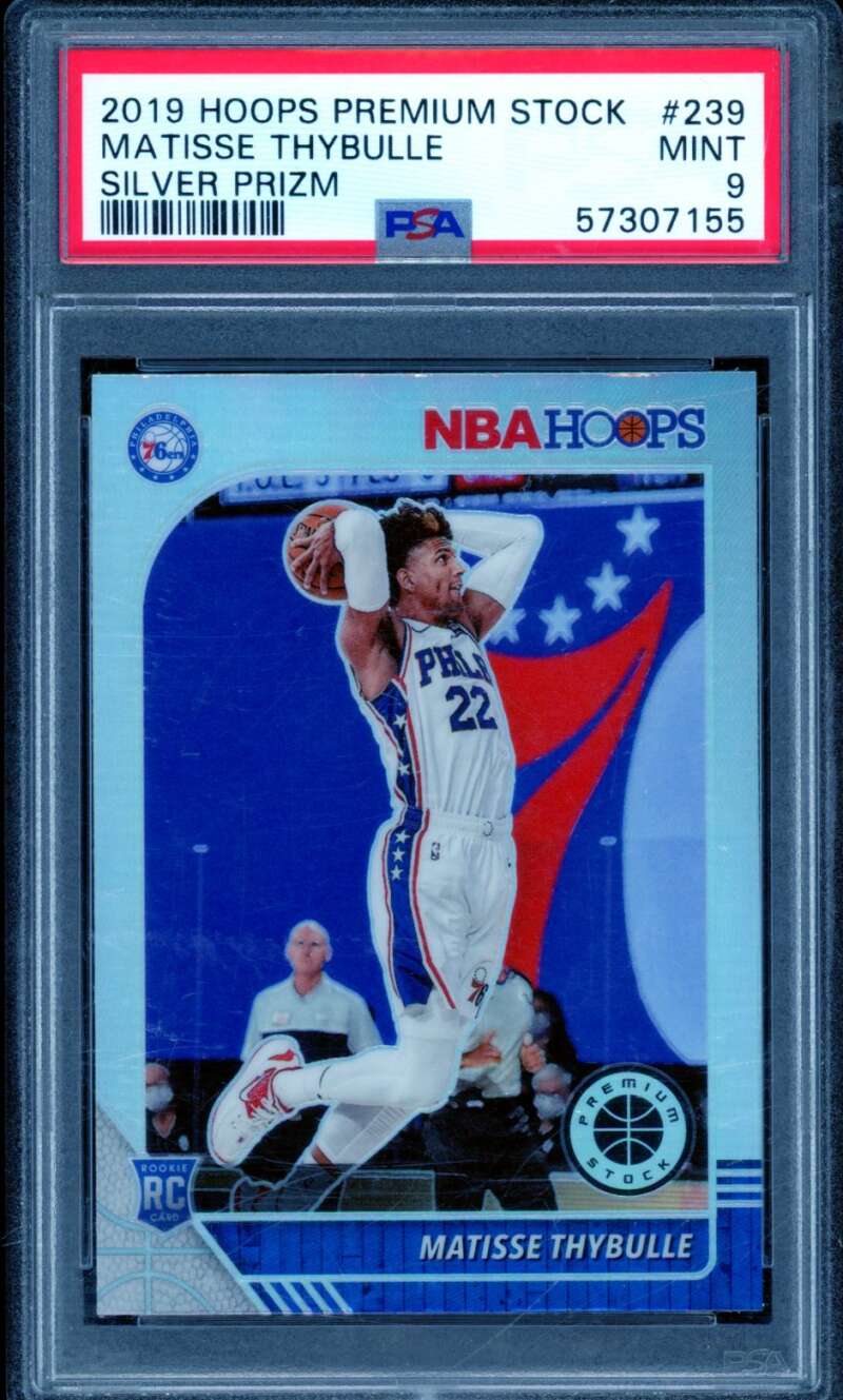 Matisse Thybulle Rookie 2019-20 Hoops Premium Stock #239 PSA 9 (holder scratch) Image 1
