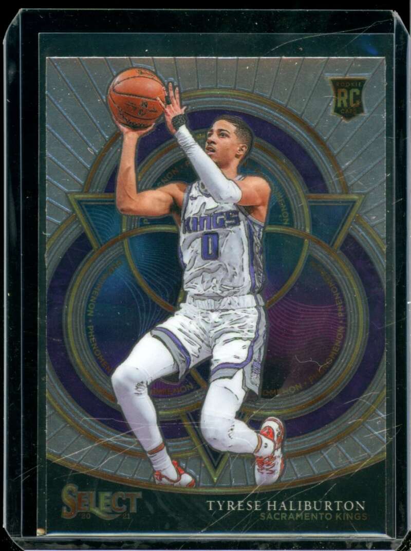Tyrese Haliburton Rookie Card 2020-21 Select Phenomenon #22  Image 1