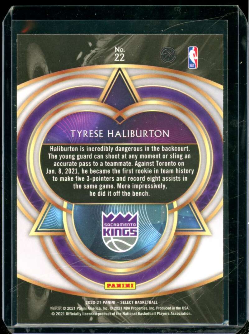 Tyrese Haliburton Rookie Card 2020-21 Select Phenomenon #22  Image 2