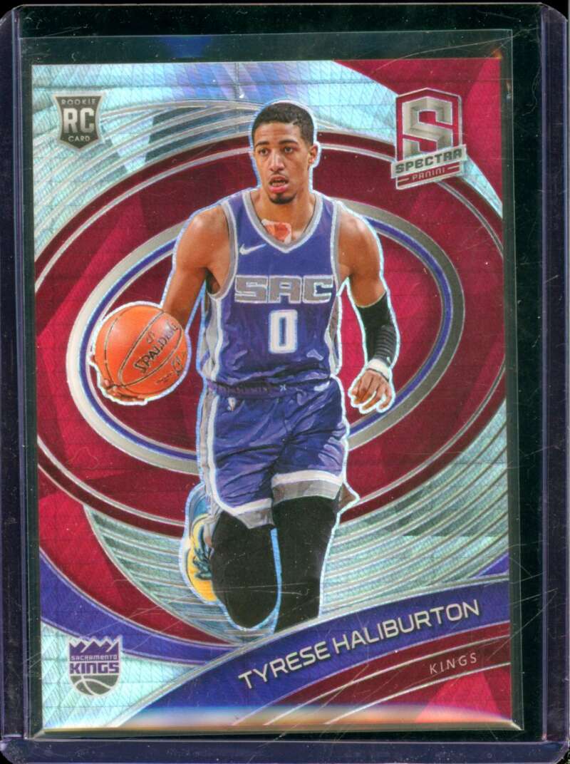 Tyrese Haliburton Rookie Card 2020-21 Panini Spectra Asia Red #103  Image 1