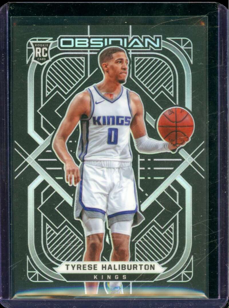Tyrese Haliburton Rookie Card 2020-21 Panini Obsidian #153  Image 1