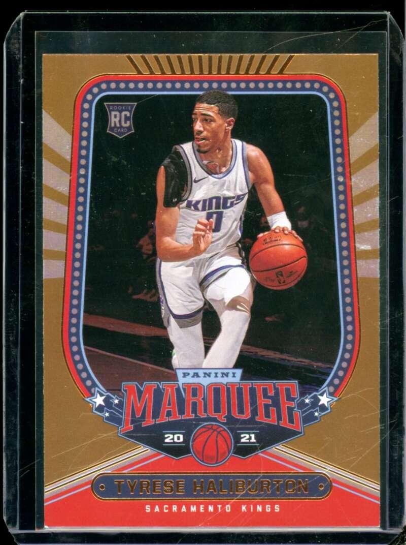 Tyrese Haliburton Rookie Card 2020-21 Panini Chronicles Marquee Bronze #241  Image 1