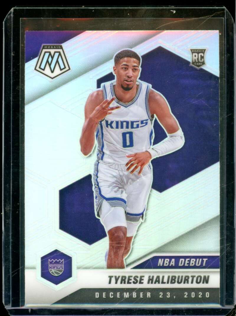 Tyrese Haliburton Rookie Card 2020-21 Panini Mosaic Silver #264  Image 1