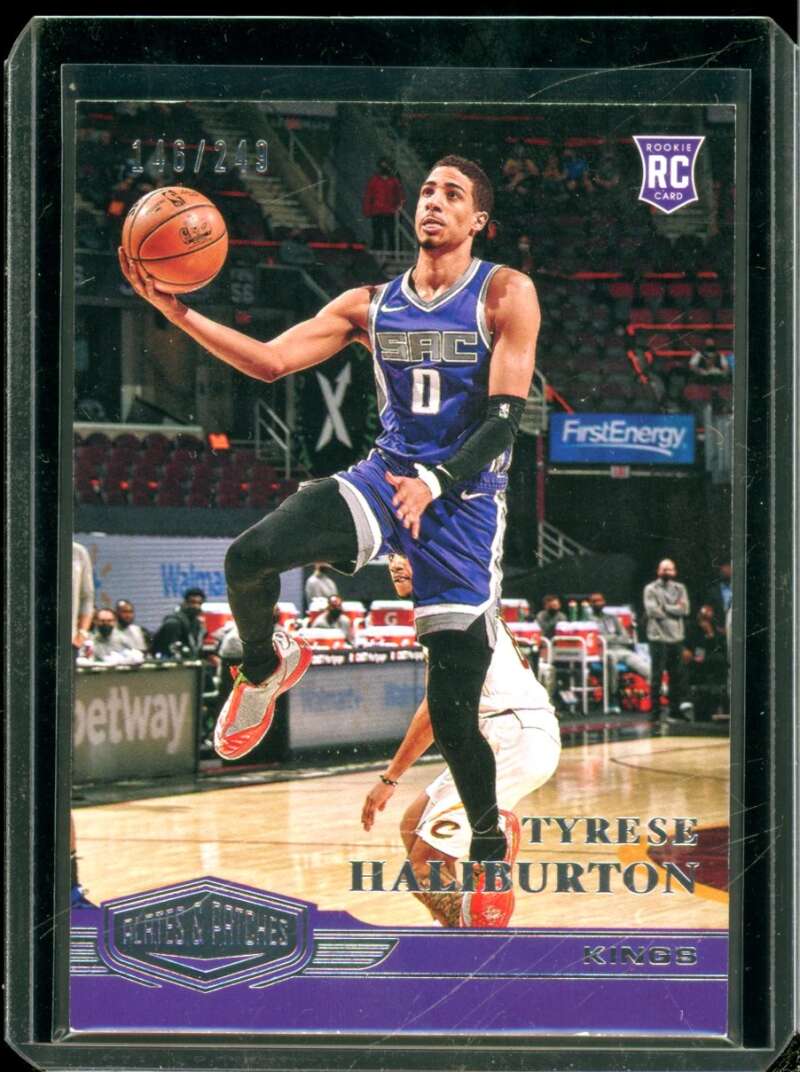 Tyrese Haliburton Rookie Card 2020-21 Panini Chronicles Plates And Patches #309  Image 1